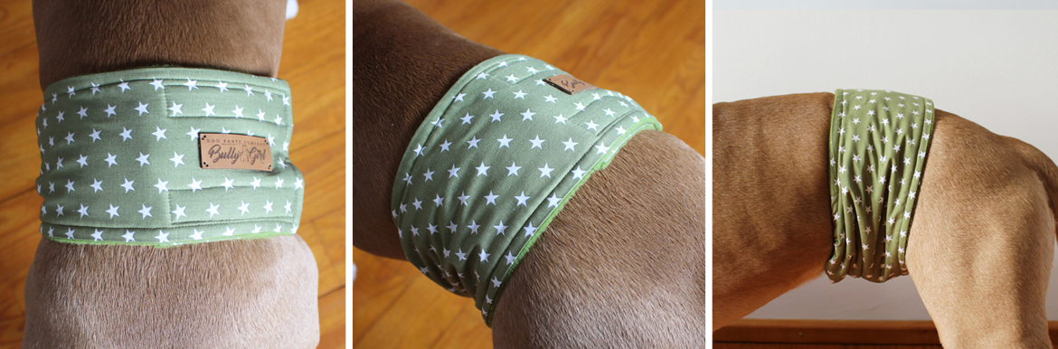 Gentleman Wrap - Belt - Belly Band  - White Stars On Green