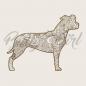 Preview: American Staffordshire Terrier - wooden box - ORNAMENTED ONLY