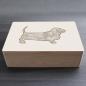 Preview: Basset - wooden box - ORNAMENTED ONLY