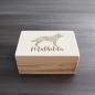 Preview: Cattle Dog - Holzbox / Holzkiste - ORNAMENTED + NAME