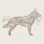Preview: Cattle Dog - wooden box - ORNAMENTED ONLY