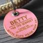 Preview: DOG TAG / HUNDEMARKE - Biothane - personalisiert