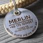 Preview: DOG TAG / HUNDEMARKE - Biothane - personalisiert