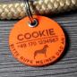 Preview: DOG TAG / HUNDEMARKE - BIOTHANE - personalisiert
