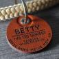 Preview: DOG TAG / HUNDEMARKE - Leder - personalisiert