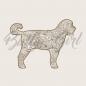 Preview: Labradoodle - wooden box - ORNAMENTED ONLY