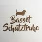 Preview: Basset - Holzbox / Holzkiste - BASSET SCHATZTRUHE