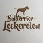 Preview: Bull Terrier - wooden box - DACKEL-LECKEREIEN