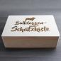 Preview: Englische Bulldogge - Holzbox / Holzkiste - BULLDOGGEN-SCHATZKISTE