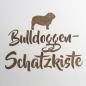 Preview: English Bulldog - wooden box - BULLDOGGEN-SCHATZKISTE
