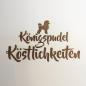 Preview: Poodle / Königspudel - wooden box -  KÖNIGSPUDEL KÖSTLICHKEITEN