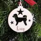 Preview: Christmas decoration - SMALL POODLE  - v1 -