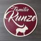 Preview: Familienschild - Namensschild - Türschild - NAME - HUND