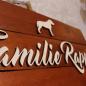 Preview: Familienschild - Namensschild - Türschild - NAME - HUND