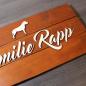 Preview: Familienschild - Namensschild - Türschild - NAME - HUND