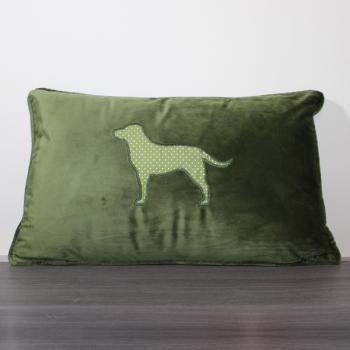 EMBROIDERED PILLOW - all dog breeds possible