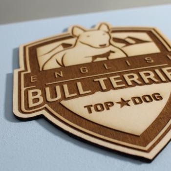 Preview: Bullterrier - Holzbox / Holzkiste - ENGLISH BULL TERRIER