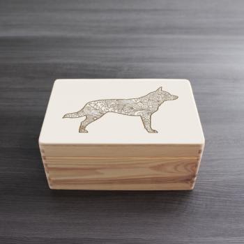 Cattle Dog - Holzbox / Holzkiste - ORNAMENTED ONLY