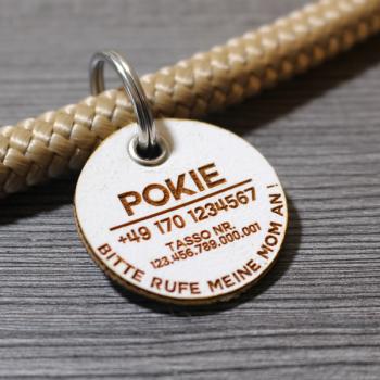 Preview: DOG TAG / HUNDEMARKE - Biothane - personalisiert