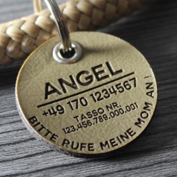 Preview: DOG TAG / HUNDEMARKE - Biothane - personalisiert