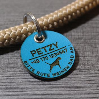 Preview: DOG TAG / HUNDEMARKE - BIOTHANE - personalisiert