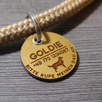 Preview: DOG TAG / HUNDEMARKE - BIOTHANE - personalisiert