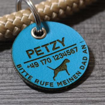 Preview: DOG TAG / HUNDEMARKE - BIOTHANE - personalisiert