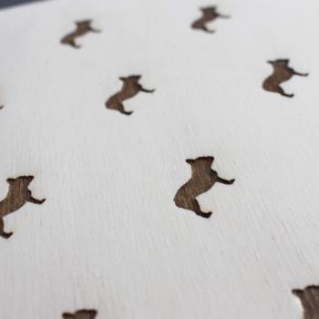 Preview: Französische Bulldogge - Holzbox / Holzkiste - B-STYLE BOTTOM