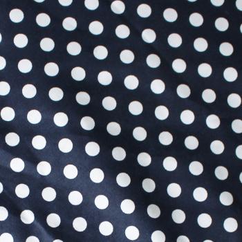 Preview: Hund Halstuch / Bandana - BIG WHITE DOTS ON BLUE