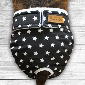 Dog Season Pants - WHITE STARS ON BLACK