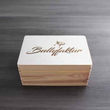 Leckerliebox - Bullterrier - Holzbox / Holzkiste - BULLYFAKTUR