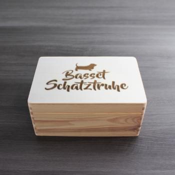 Basset - Holzbox / Holzkiste - BASSET SCHATZTRUHE