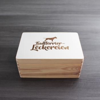 Bull Terrier - wooden box - BULLTERRIER-LECKEREIEN