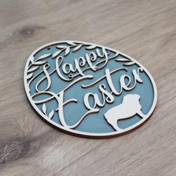 Preview: Osterdeko - ENGLISCHE BULLDOGGE - v1