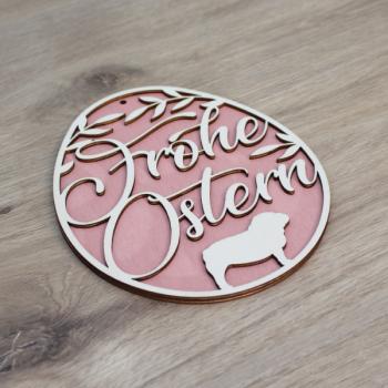 Preview: Osterdeko - ENGLISCHE BULLDOGGE - v1