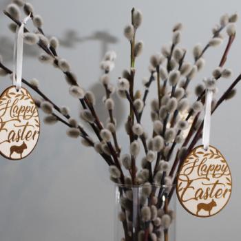 Preview: Osterdeko - FRANZÖSISCHE BULLDOGGE - v1