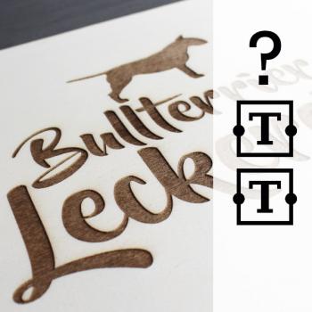 Preview: WUNSCH - Holzbox / Holzkiste - HUND Zeile1 Zeile2