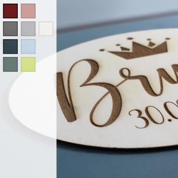 Preview: Name Datum - Holzbox / Holzkiste - BETTY STYLE