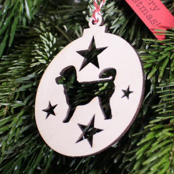 Weihnachtsdeko - PUDEL / KLEINPUDEL - v1