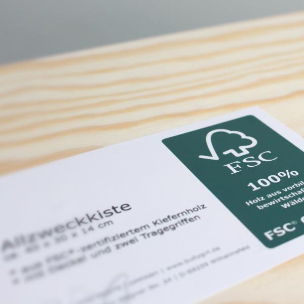 Basset - Holzbox / Holzkiste - ORNAMENTED + NAME