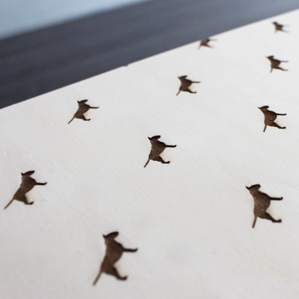 Bullterrier - Holzbox / Holzkiste - B-STYLE BOTTOM