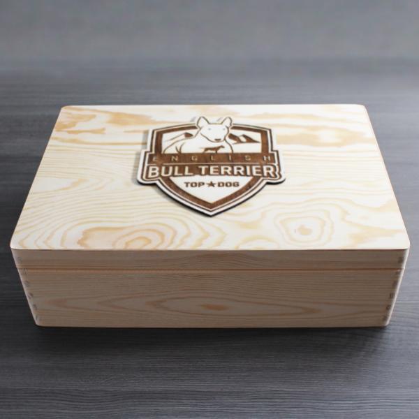 Bullterrier - Holzbox / Holzkiste - ENGLISH BULL TERRIER