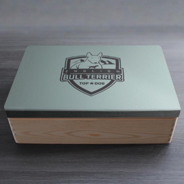 Bullterrier - Holzbox / Holzkiste - ENGLISH BULL TERRIER