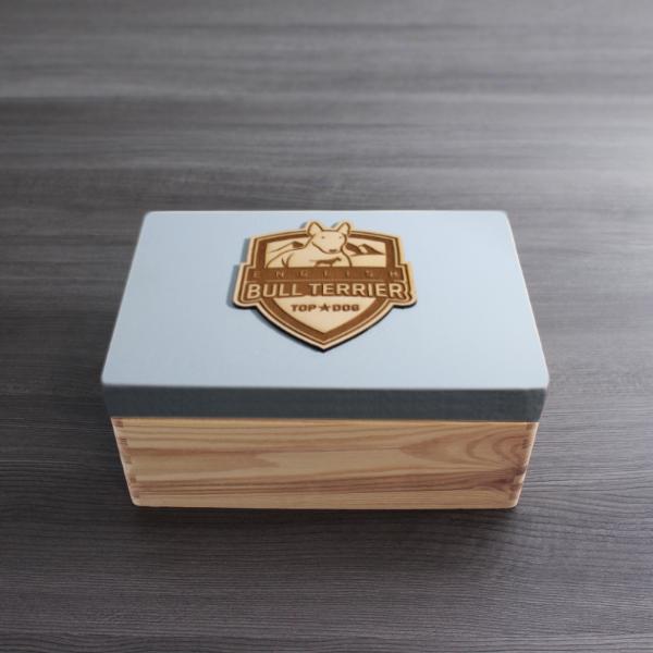 Bullterrier - Holzbox / Holzkiste - ENGLISH BULL TERRIER