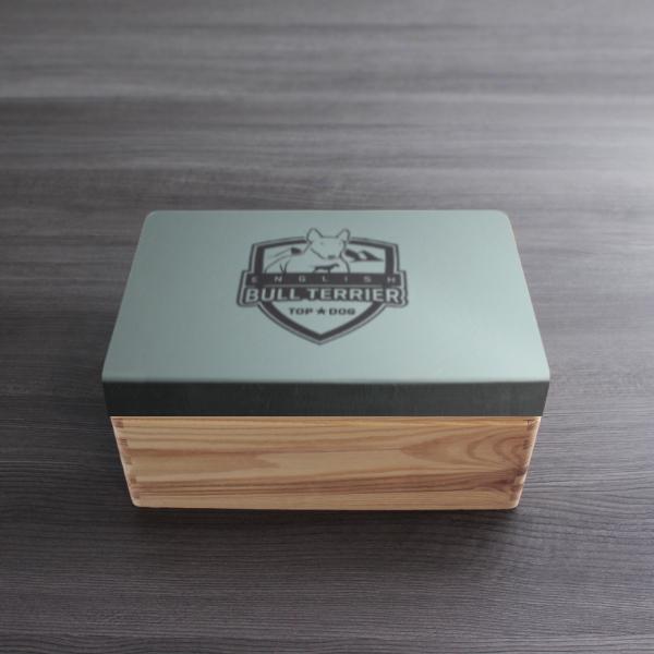 Bullterrier - Holzbox / Holzkiste - ENGLISH BULL TERRIER