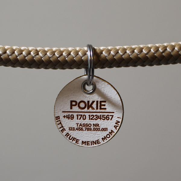 DOG TAG / HUNDEMARKE - Biothane - personalisiert