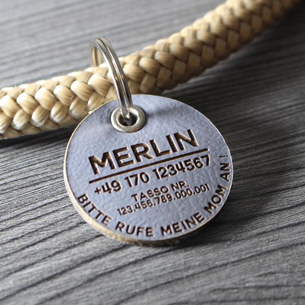 DOG TAG / HUNDEMARKE - Biothane - personalisiert