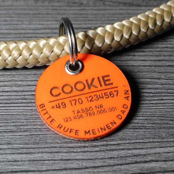 DOG TAG / HUNDEMARKE - Biothane - personalisiert