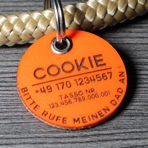 DOG TAG / HUNDEMARKE - Biothane - personalisiert