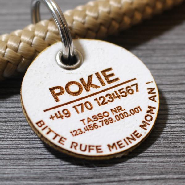 DOG TAG / HUNDEMARKE - Biothane - personalisiert